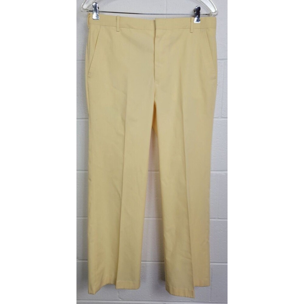 Vintage Sears Sportswear Mens Yellow Pants‎ Trousers sz 32
